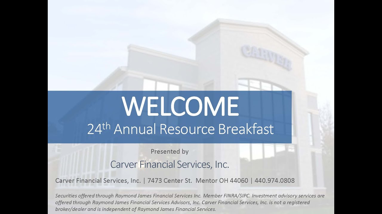 2020 Carver Financial Annual Resource Breakfast