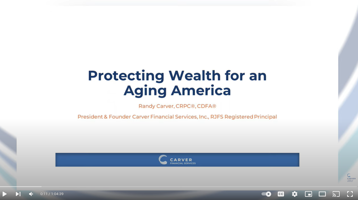 Protecting Wealth for an Aging America