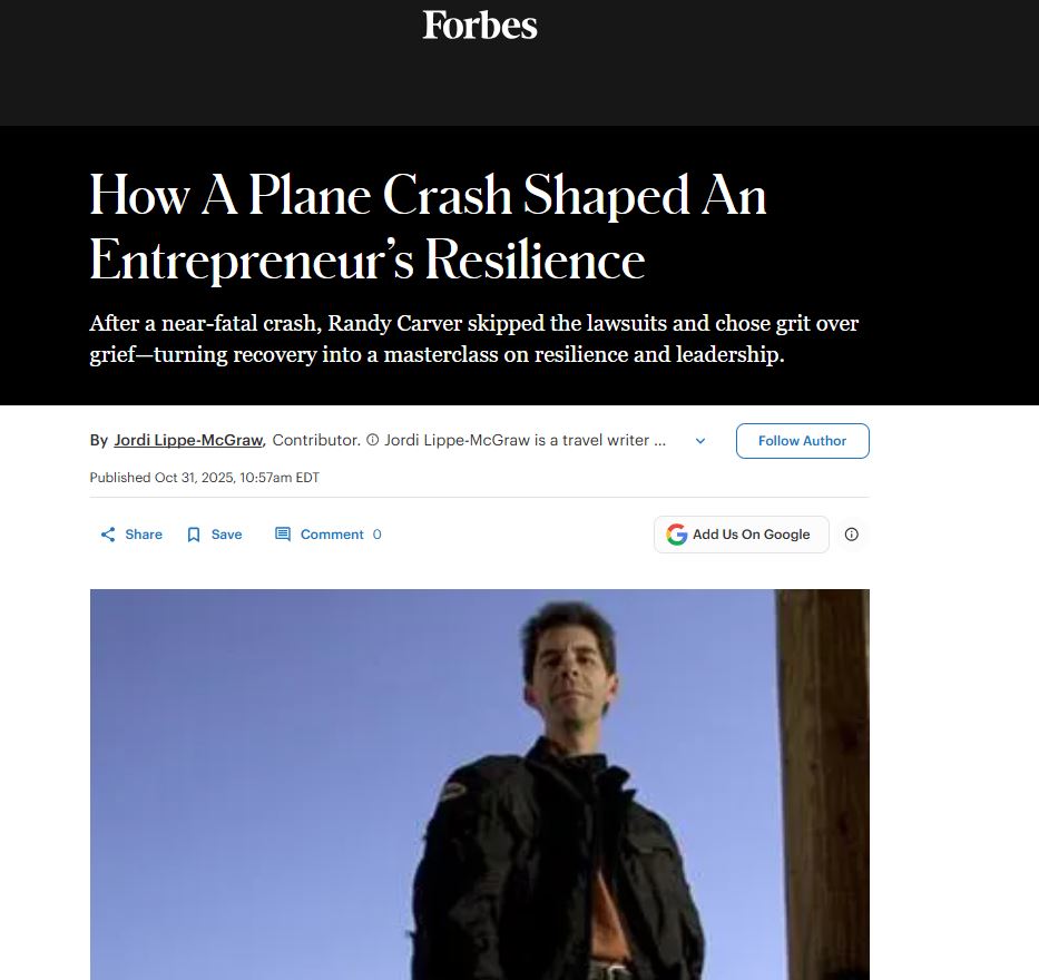How A Plane Crash Shaped An Entrepreneur’s Resilience
